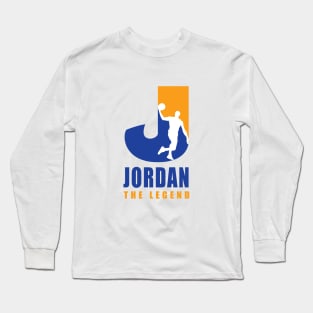 Jordan Custom Player Basketball Your Name The Legend Long Sleeve T-Shirt